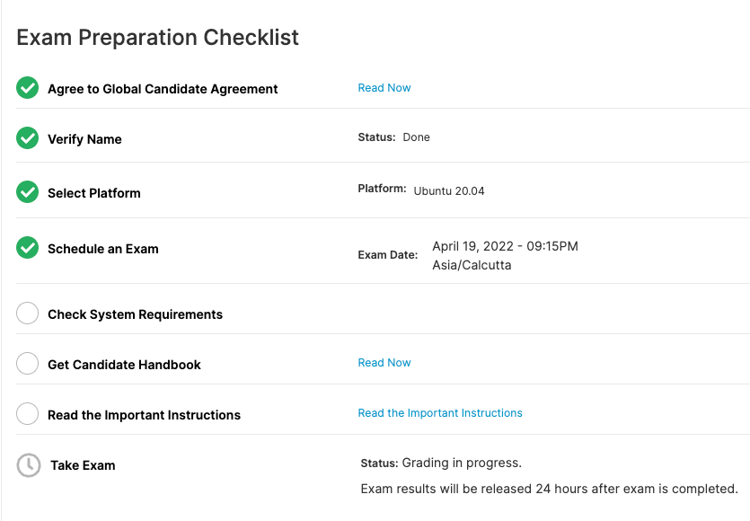 checklist CKA