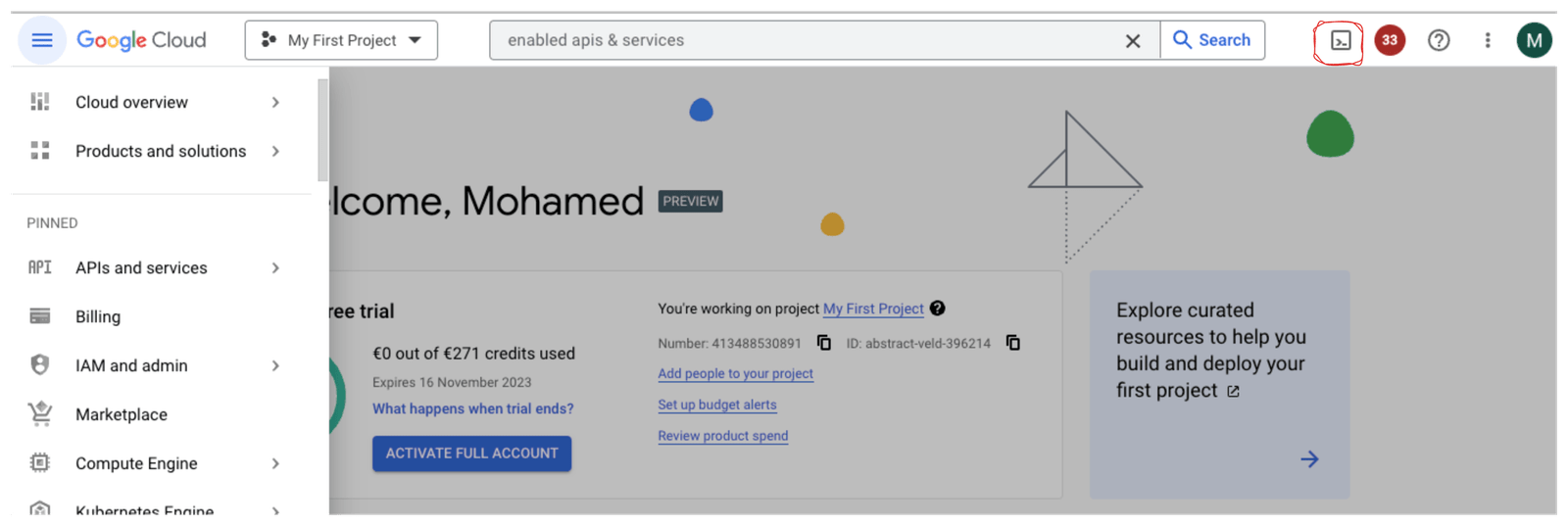 GCP Console